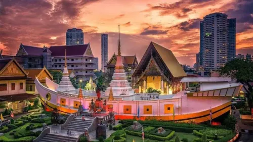 thai lan Chùa Wat Yannawa (Chùa Thuyền, Bangkok)
