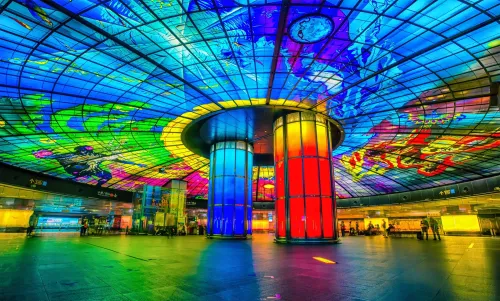 tour dai loan Trạm tàu điện Formosa Boulevard (Cao Hùng)